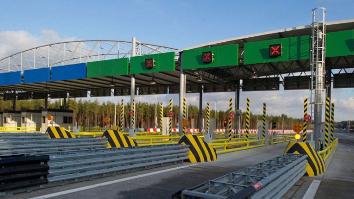 Telediario 1 - Nuevos peajes en las autovías que unen Portugal y España