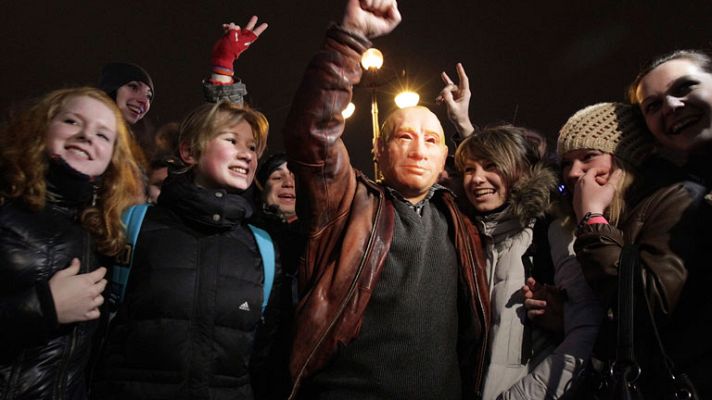 Telediario 1 - Pólemica con las elecciones rusas