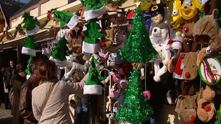 Telediario 1 - Crisis en los mercadillos de navida