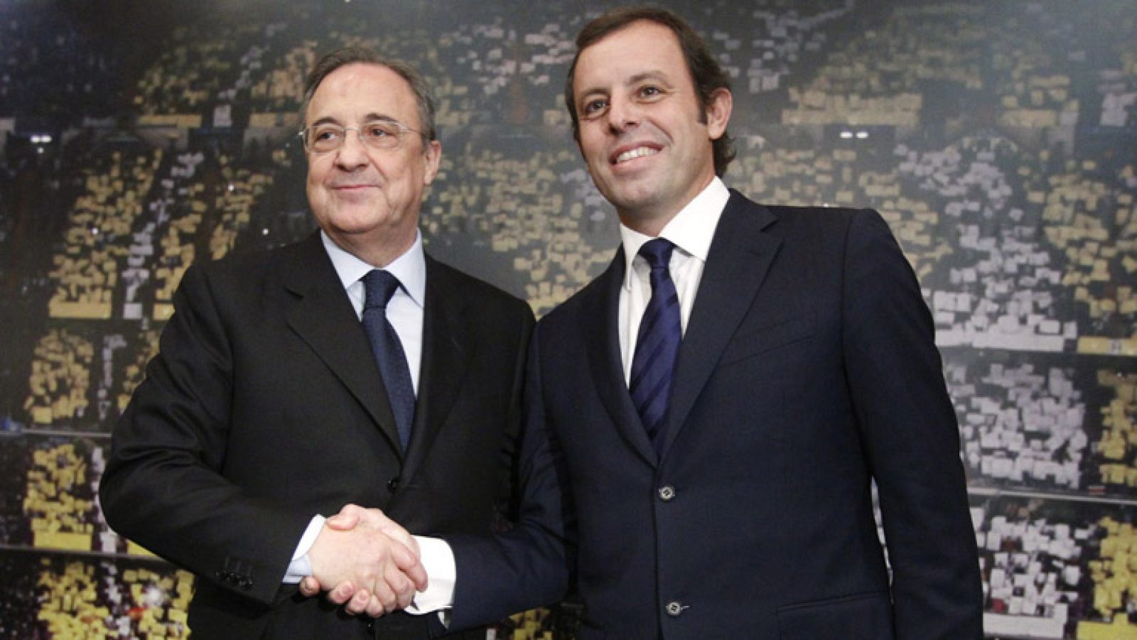 Cordialidad entre Florentino y Rosell | Ver