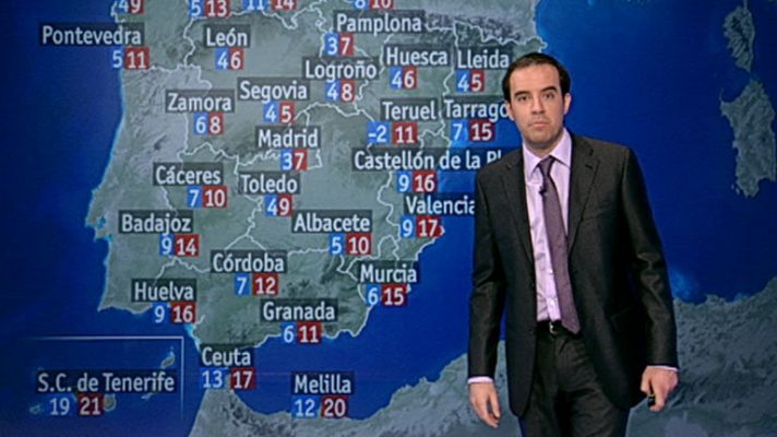 El tiempo - Lluvias en el Cantábrico y Pirineos
