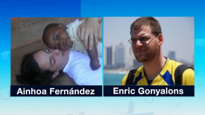 Telediario 1 - Secuestro de cooperantes españoles