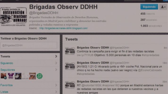 Telediario 1 - Amnistía Internacional y la policia