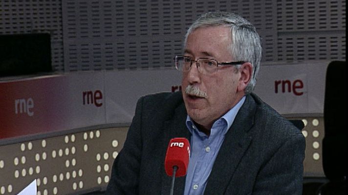 Telediario 1 - Los sindicatos con los funcionarios