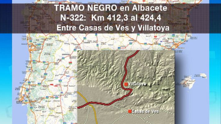 Telediario 1 - Graves puntos negros de carretera