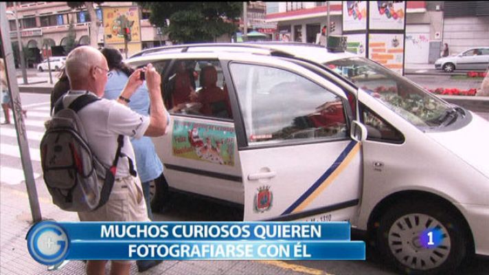 +Gente - Ha montado el belén en su taxi