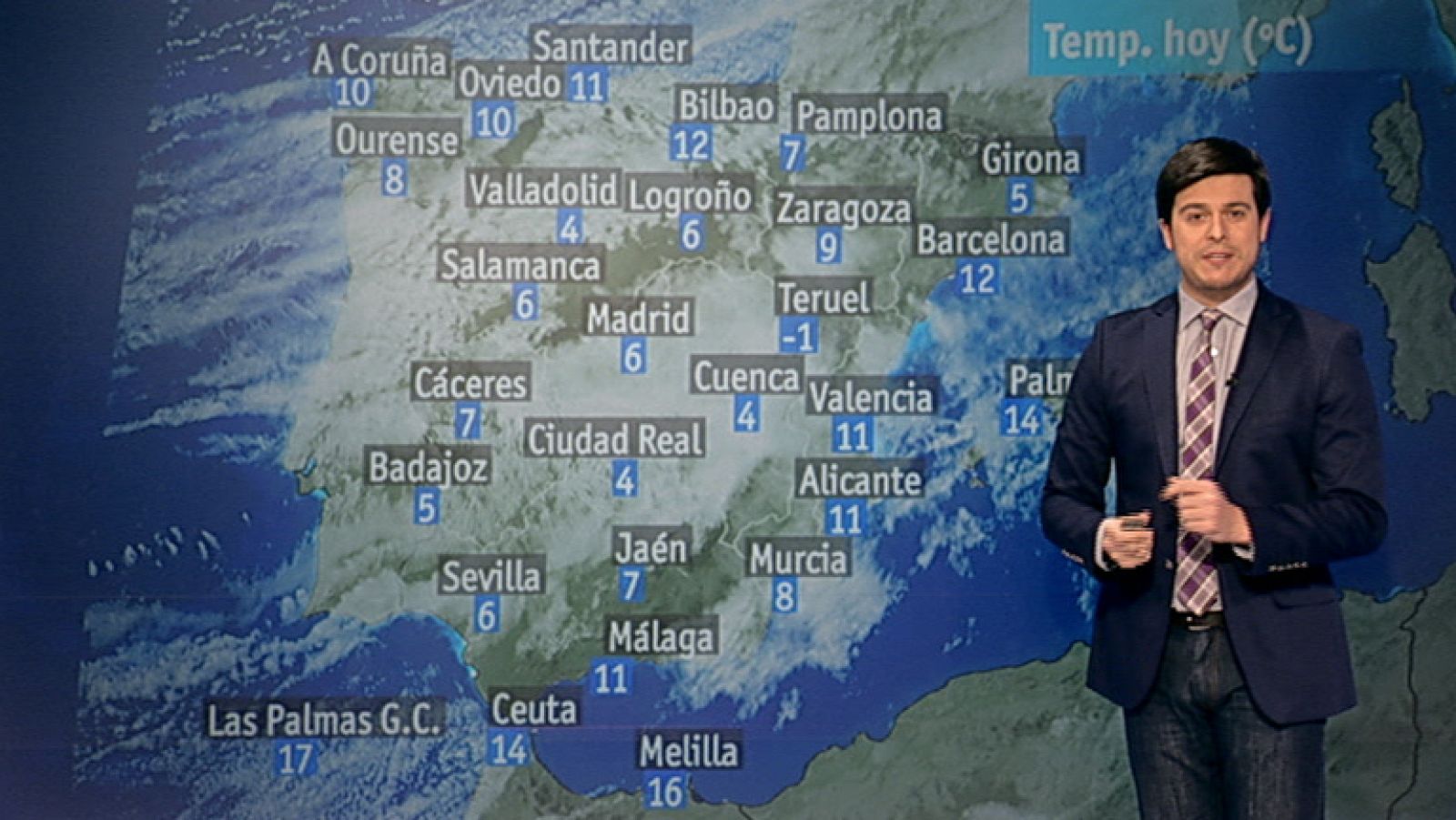 Lluvia en el Cantábrico y Pirineos y nevadas desde 600 m. en el norte