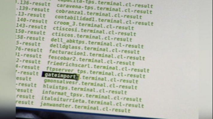 Telediario 1 - Piratas informáticos