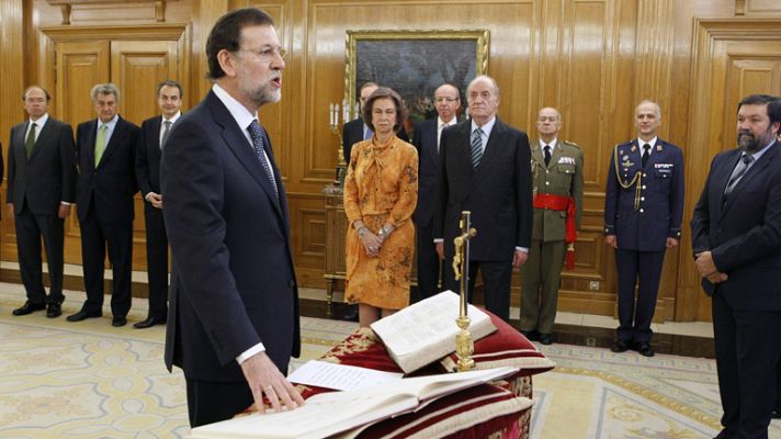 Telediario 1 - Rajoy jura como presidente