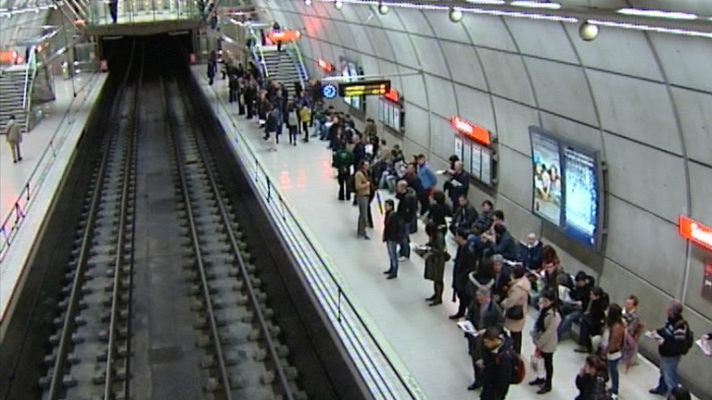Telediario 1 - El metro de Bilbao en Huelga