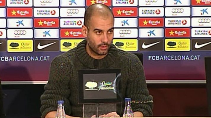 Telediario 1 - Guardiola, tranquilo sobre su renovación