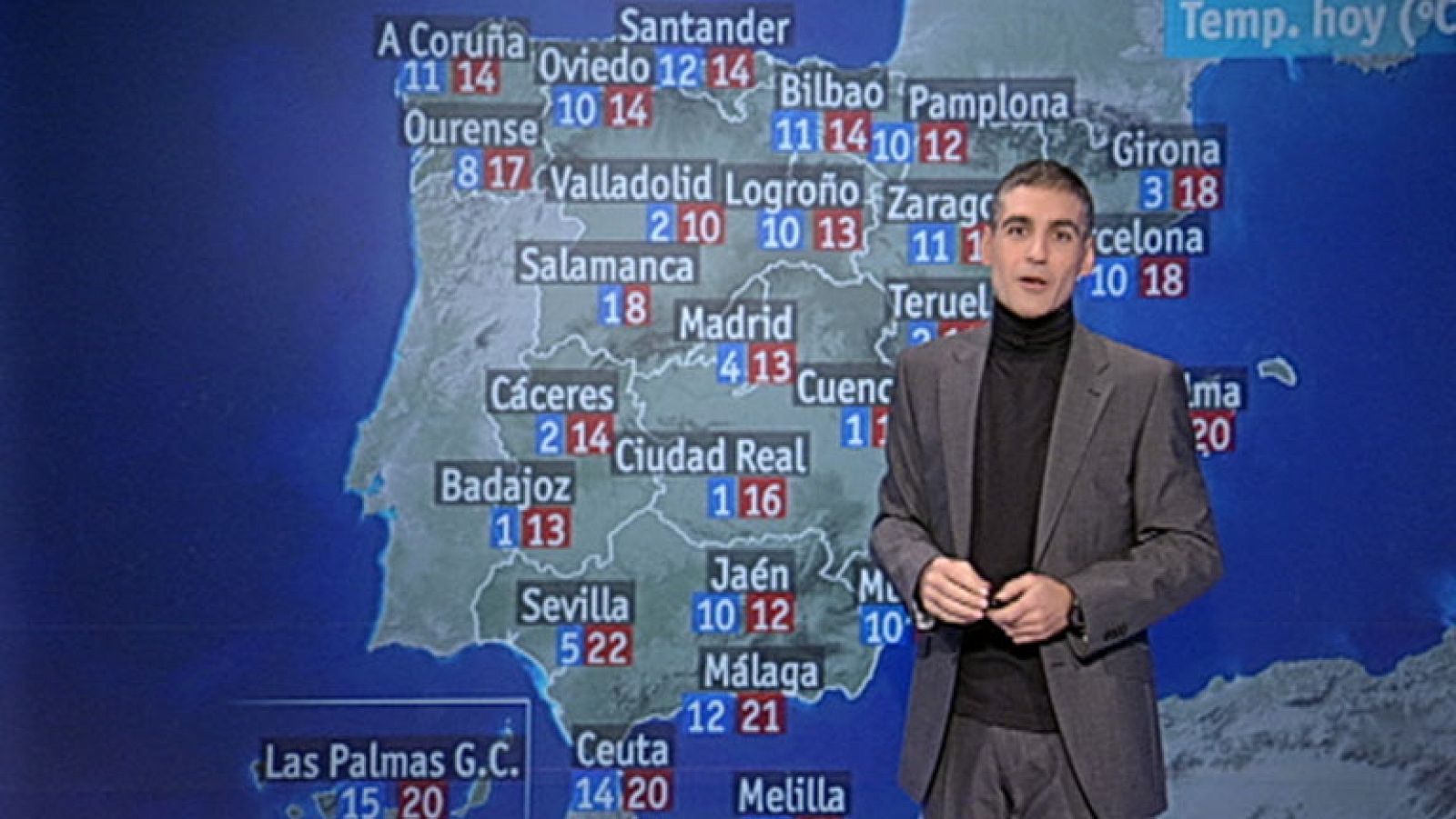 Probabilidad de nieve en el norte peninsular y despejado en el resto