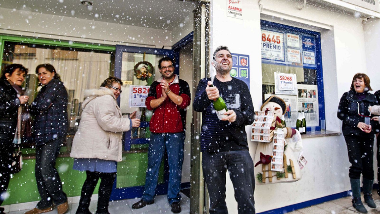 Grañén, el pueblo que repartió el Gordo, amence con sus vecinos un poco más lejos de la crisis