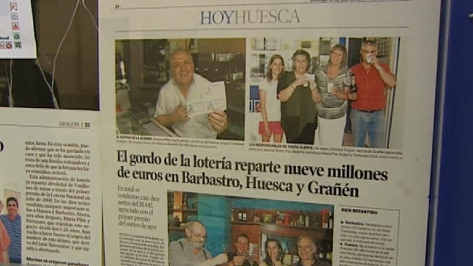 Resacas de fortuna y cambios de rumbo en muchas vidas al ganar la lotería