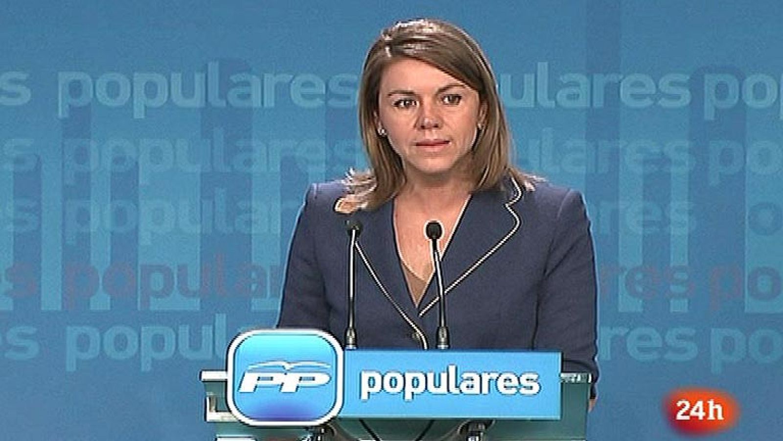 Cospedal no puede estar "más de acuerdo" con el mensaje del rey