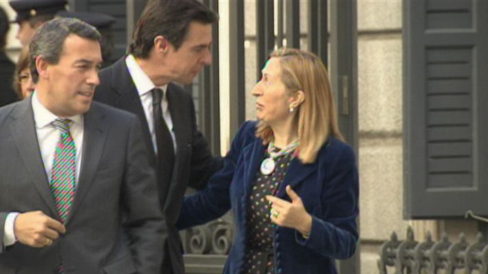 Telediario 1 - Rajoy habla de su agenda