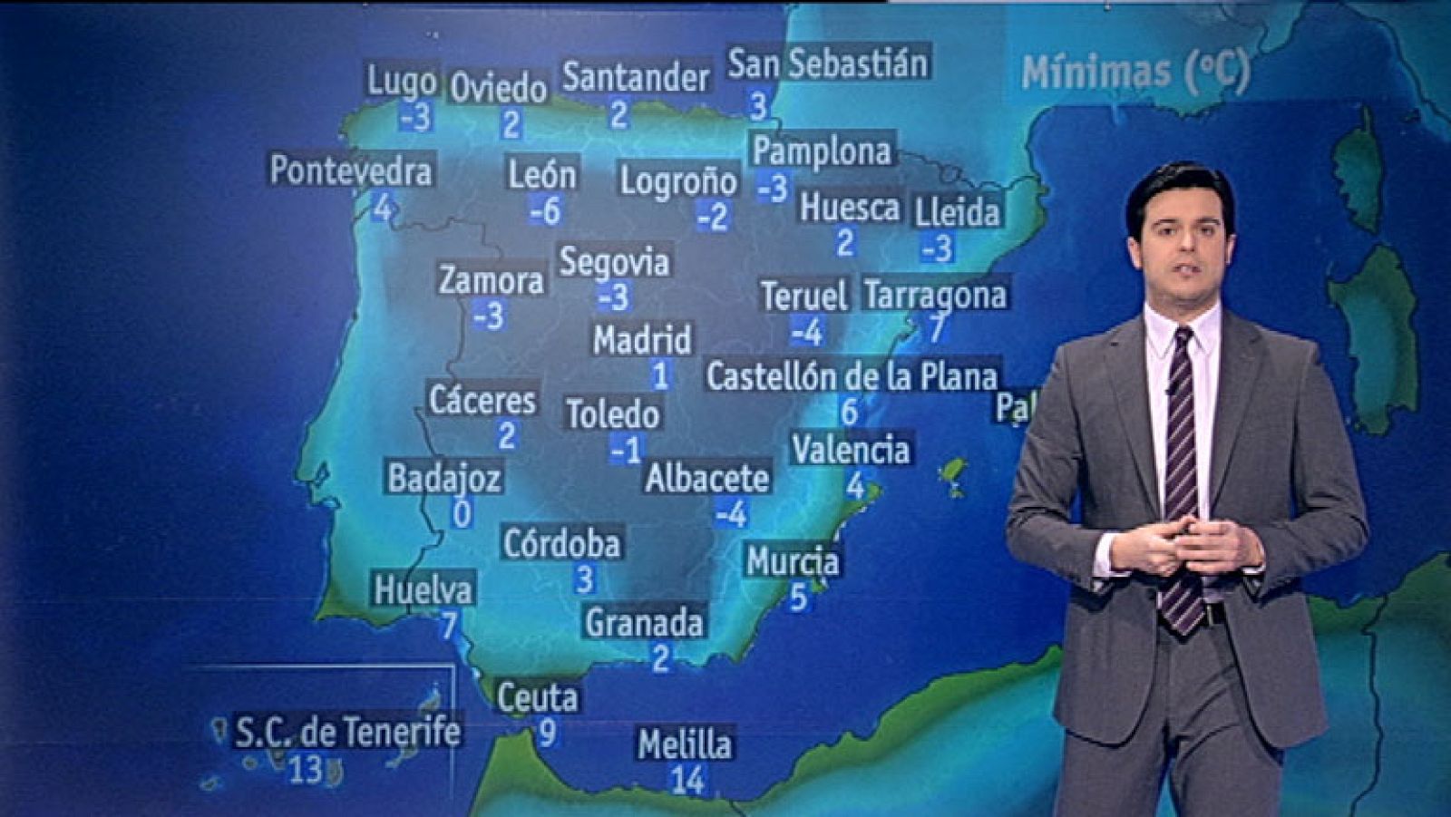 Viento fuerte en el Estrecho y heladas moderadas en el interior