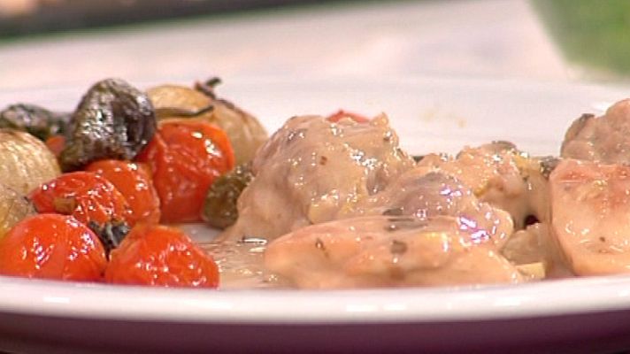 RTVE Cocina - Pollo al cava con verduras