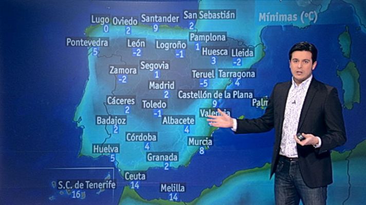 El tiempo - Nubes y heladas en el interior