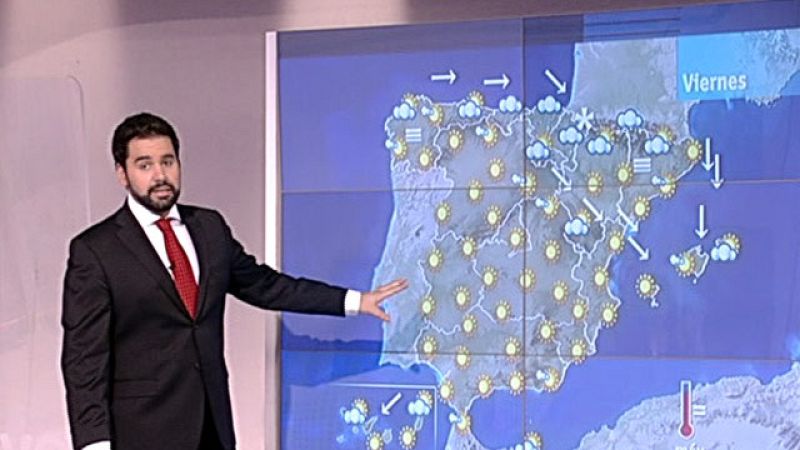 Viento fuerte en el noreste y nevadas débiles en País Vasco y Pirineos - El tiempo | Ver