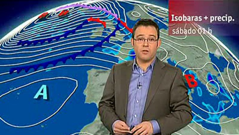 Cielos cubiertos en el norte peninsular y despejado en el resto