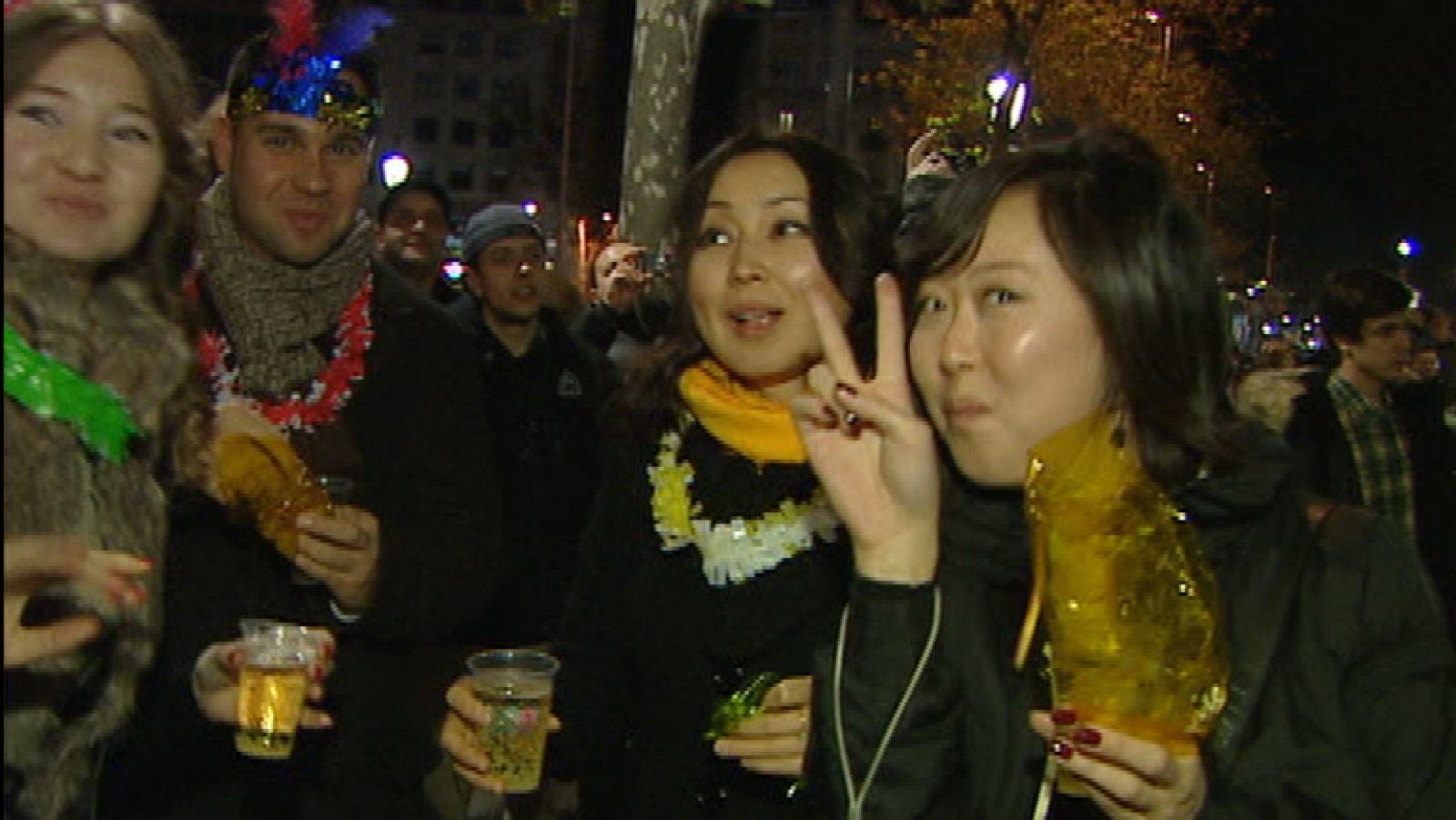 La fiesta de fin de año en Barcelona