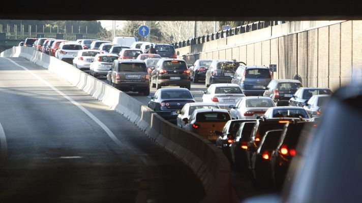 Telediario 1 - Tráfico el primer día del año