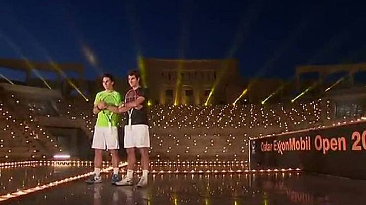 Telediario 1 - Nadal y Federer, a la luz de las velas