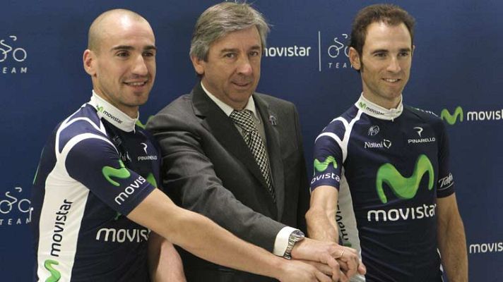 Telediario 1 - Juanjo Cobo y Alejandro Valverde, estrellas del Movistar