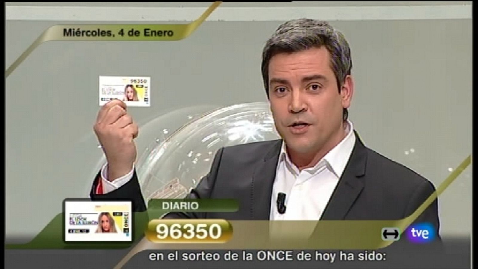 Sorteo ONCE - 04/01/12 - Ver ahora