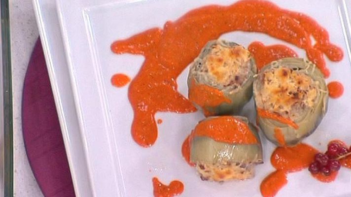 RTVE Cocina - Alcachofas rellenas de ternera