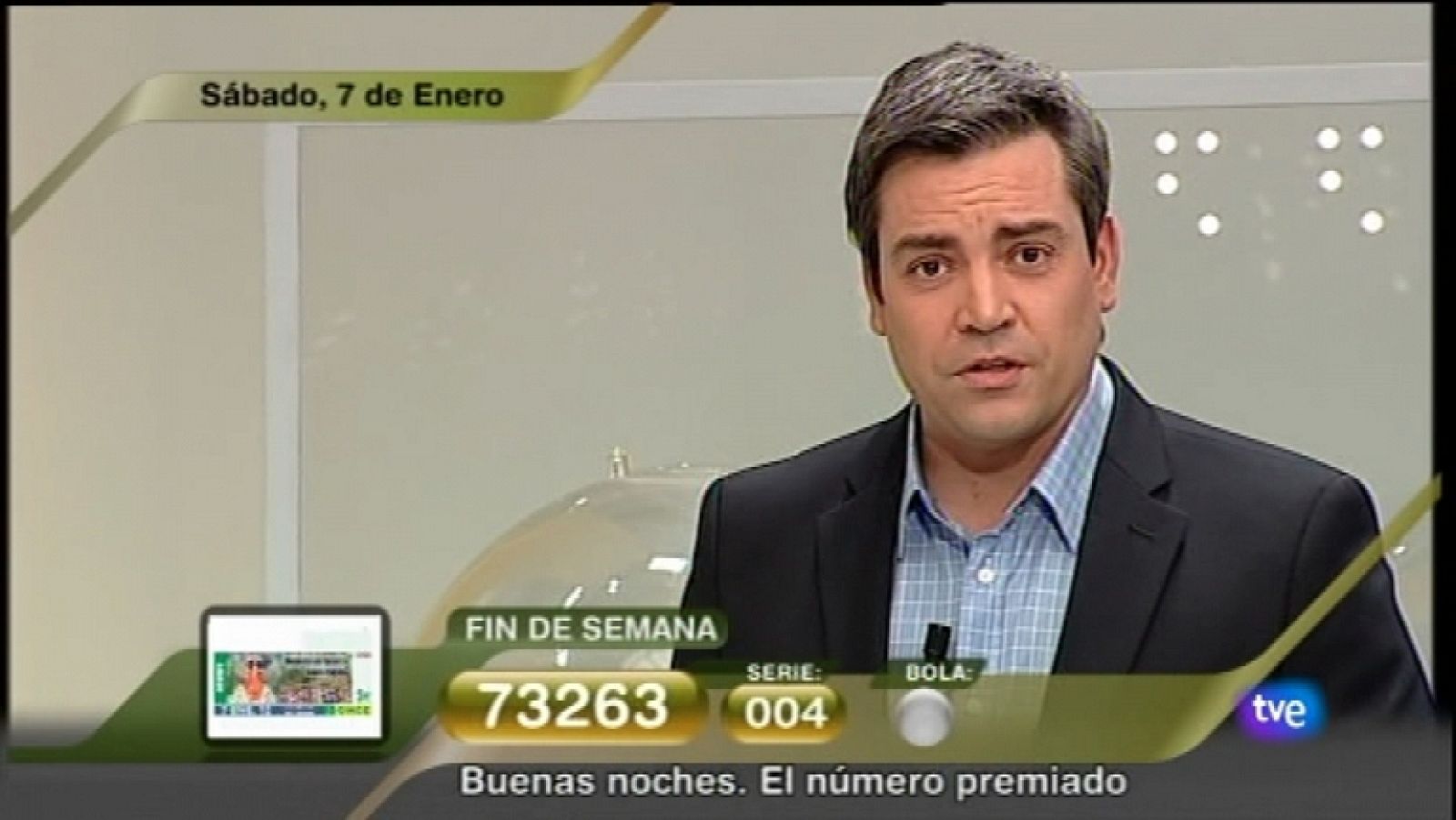 Sorteo ONCE - 07/01/12 - Ver ahora