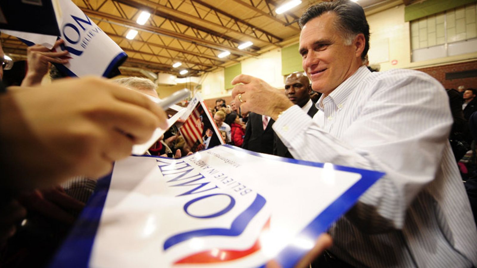 Mitt Romney, favorito en las primarias republicanas de New Hampshire