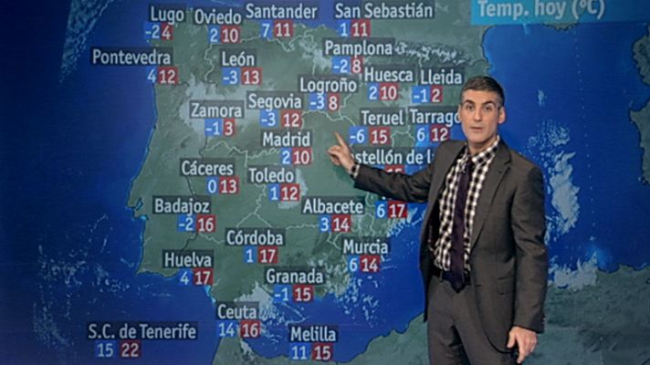 El tiempo - Heladas en la mitad norte y centro