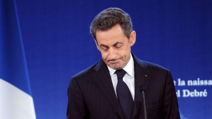Telediario 1 - Visita de Sarkozy