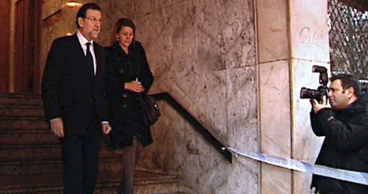 Informativo 24h - Rajoy da el pésame a la familia de Manuel Fraga