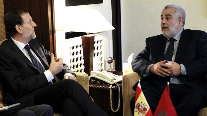 Telediario 1 - Visita de Rajoy a Marruecos