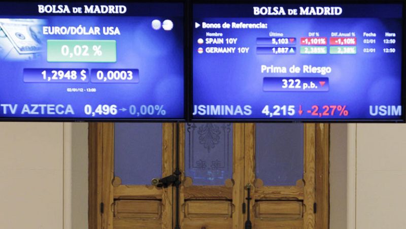 Las Bolsas de los países periféricos del euro acusan el resultado de las subastas de deuda