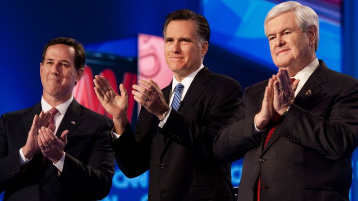  - Gingrich y Santorum atacan a Romney en el debate previo a las primarias de Carolina del Sur
