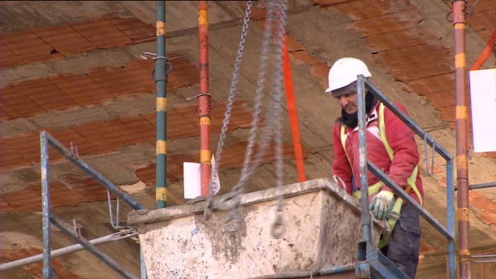 Telediario 1 - Convenio de la construcción