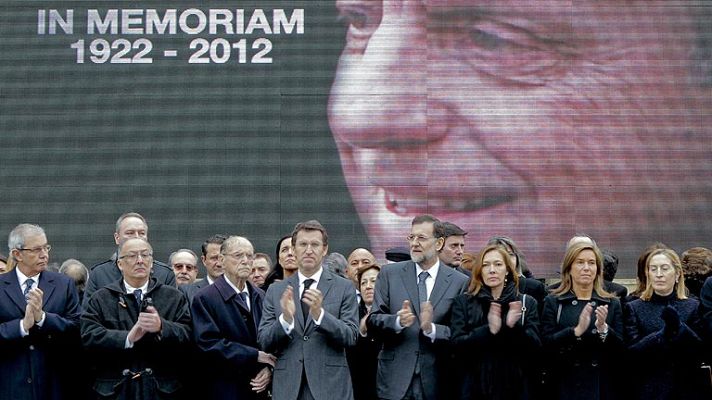 Telediario 1 - Funeral de Manuel Fraga