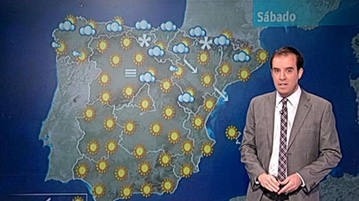 El tiempo - Lluvias en el norte y Sistema Ibérico y despejado en el resto