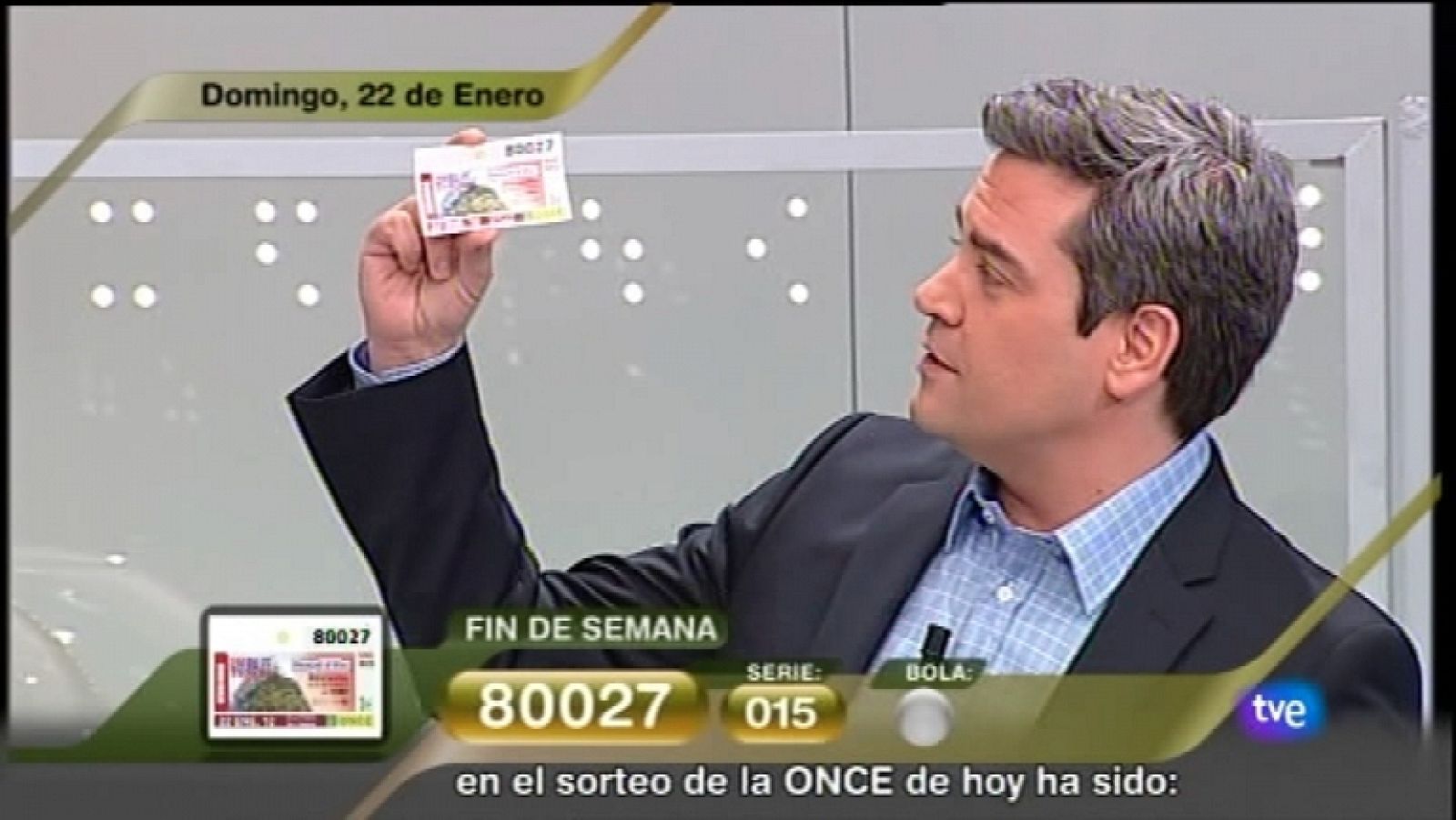 Sorteo ONCE -  22/01/12 - Ver ahora