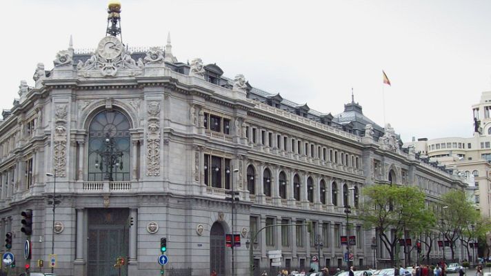 Telediario 1 - Descenso de la economía