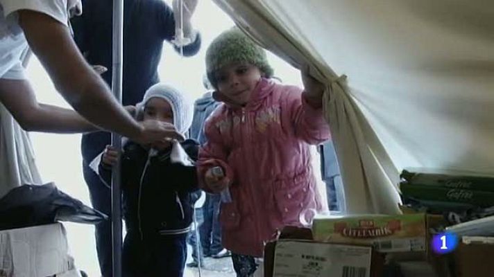 Telediario 1 - Refugiados sirios