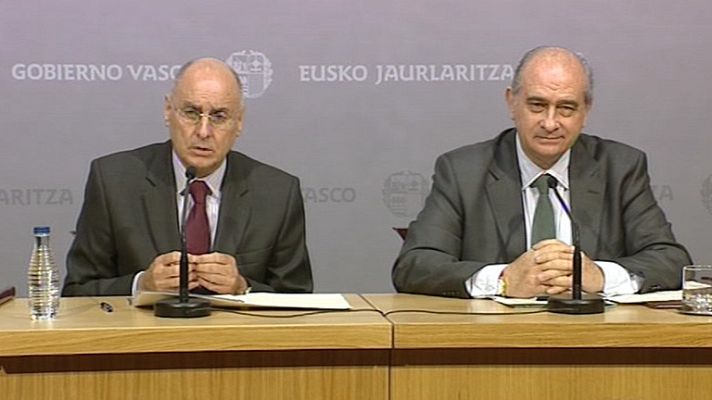 Telediario 1 - Primera reunión en Euskadi