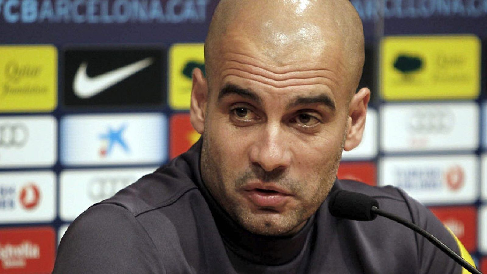 El entrenador del Barcelona, Pep Guardiola, no ha querido hablar de Pepe y ha recordado que todavía tienen que jugar la vuelta, no han ganado la eliminatoria al Real Madrid, "el peor rival posible".
