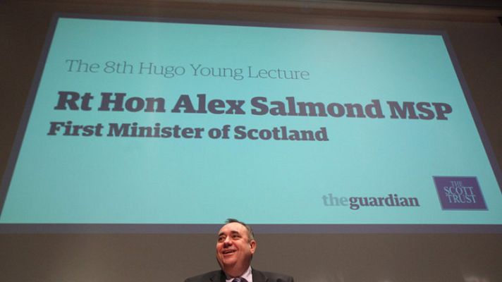 Telediario 1 - El ministro Alex Salmond presenta su plan para la independencia de Escocia