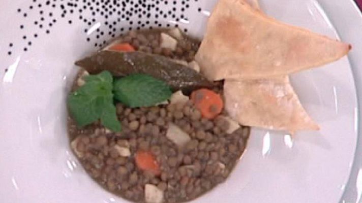 RTVE Cocina - Lentejas lionesas con calamares