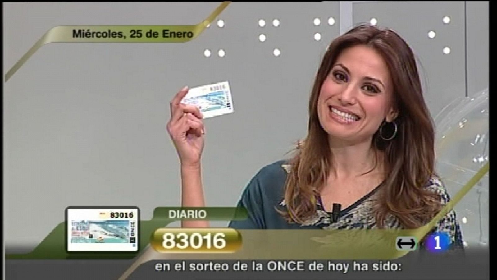 Sorteo ONCE - 25/01/12 - Ver ahora